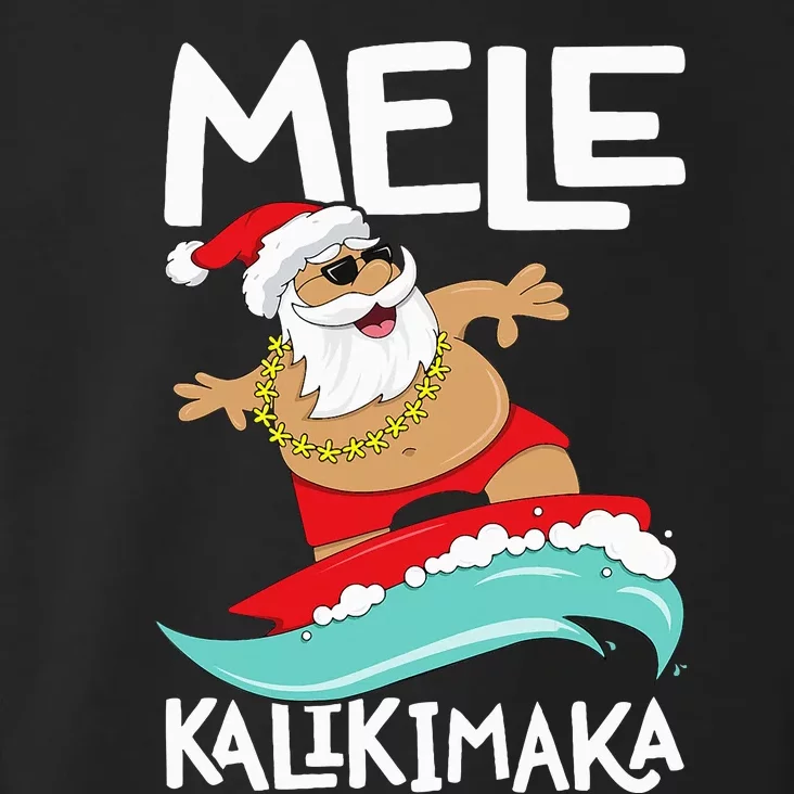 Mele Kalikimaka Hawaiian Christmas Hawaii Surfing Santa Toddler Hoodie