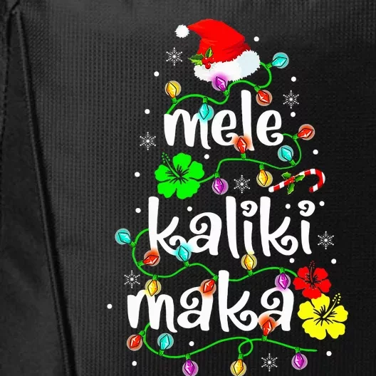 Mele Kalikimaka  Hawaiian Hawaii Christmas City Backpack