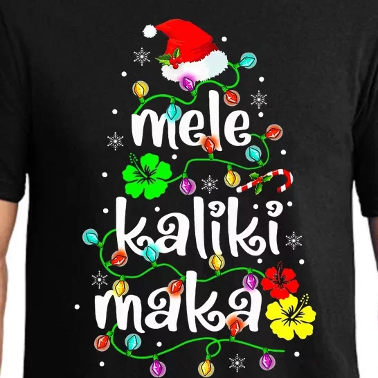 Mele Kalikimaka  Hawaiian Hawaii Christmas Pajama Set