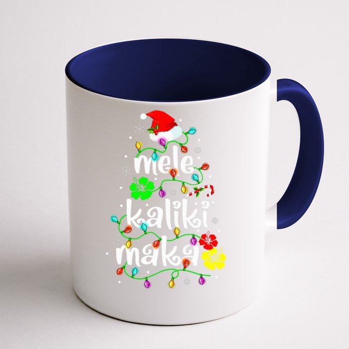 Mele Kalikimaka  Hawaiian Hawaii Christmas Front & Back Coffee Mug