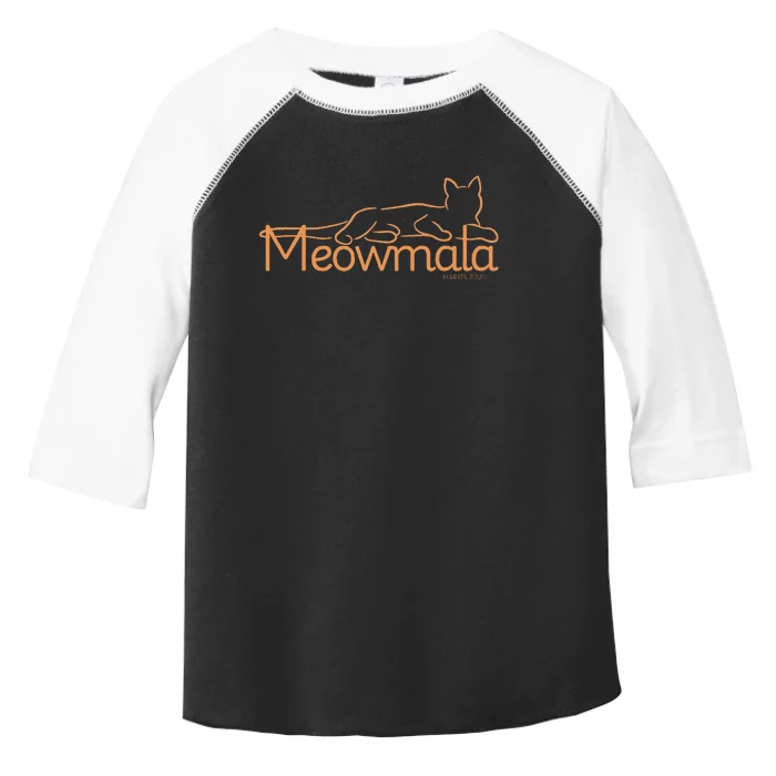 Meowmala Kamala Harris Cat Ladies 2024 Election Toddler Fine Jersey T-Shirt