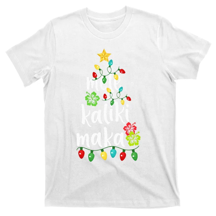 Mele Kalikimaka Hawaiian Christmas Decor T-Shirt