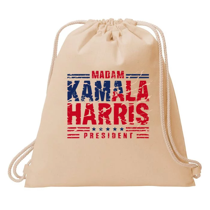 Madam Kamala Harris President Election 2024 Drawstring Bag