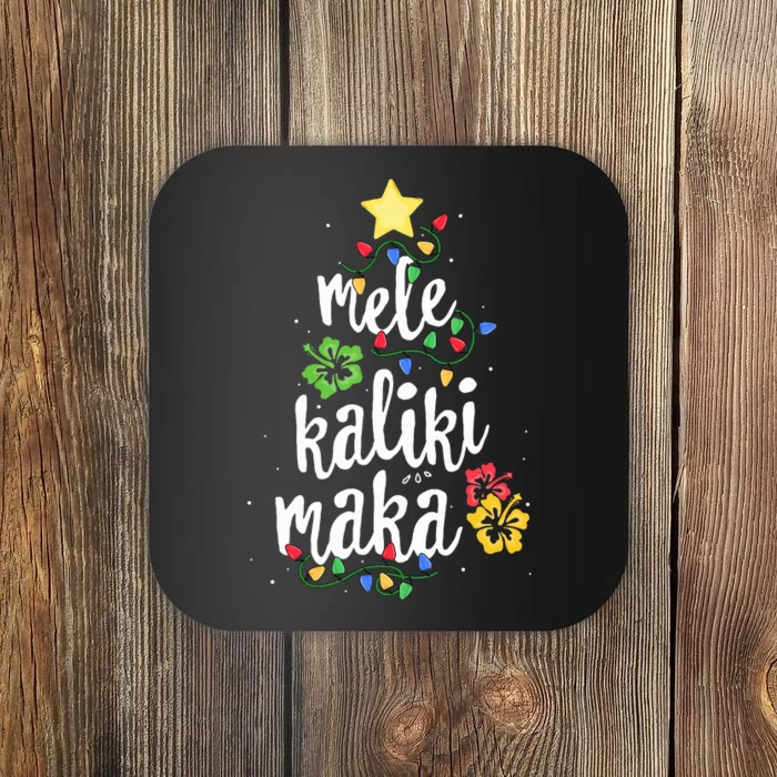 Mele Kalikimaka  Hawaiian Hawaii Christmas Coaster