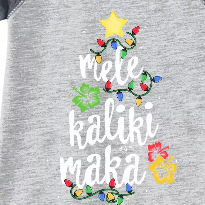 Mele Kalikimaka  Hawaiian Hawaii Christmas Infant Baby Jersey Bodysuit