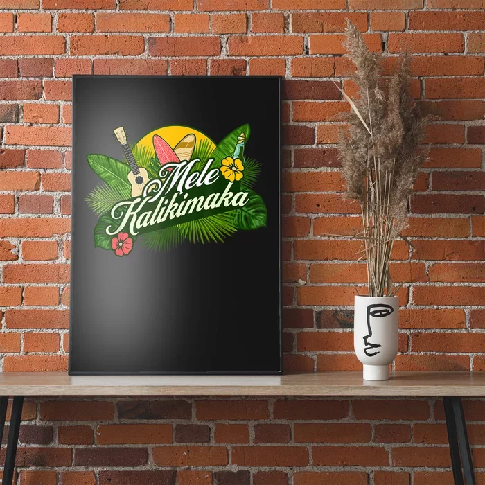 Mele Kalikimaka Hawaiian Christmas Poster