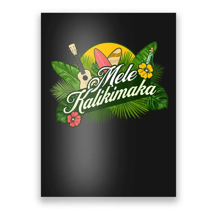 Mele Kalikimaka Hawaiian Christmas Poster