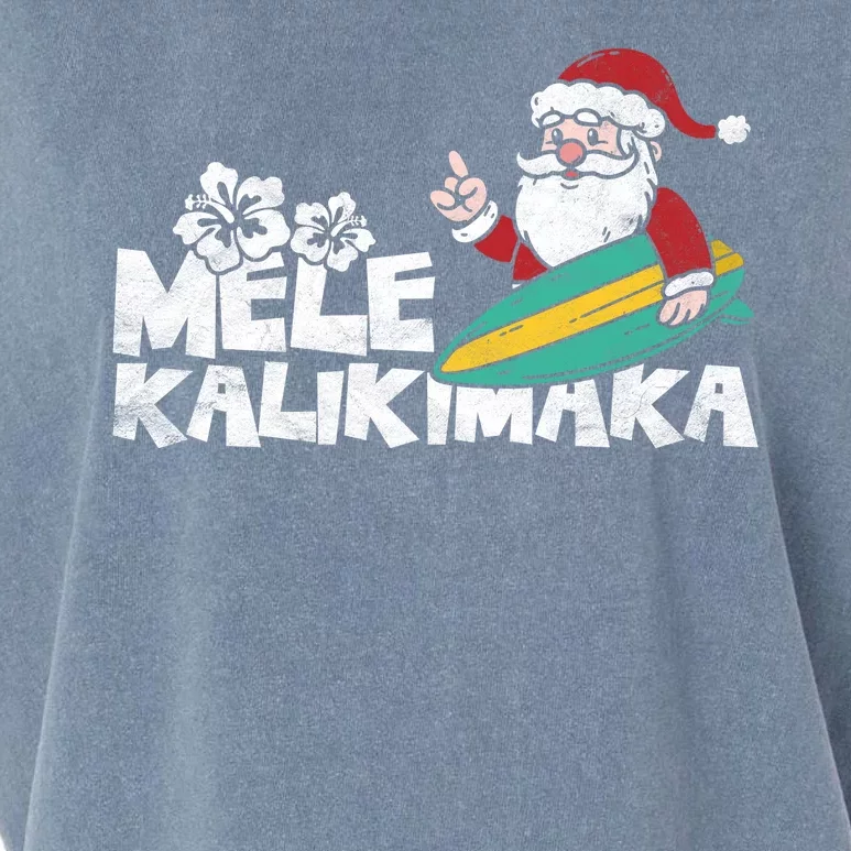 Mele Kalikimaka Hawaiian Christmas Garment-Dyed Women's Muscle Tee