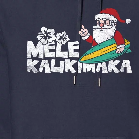 Mele Kalikimaka Hawaiian Christmas Premium Hoodie