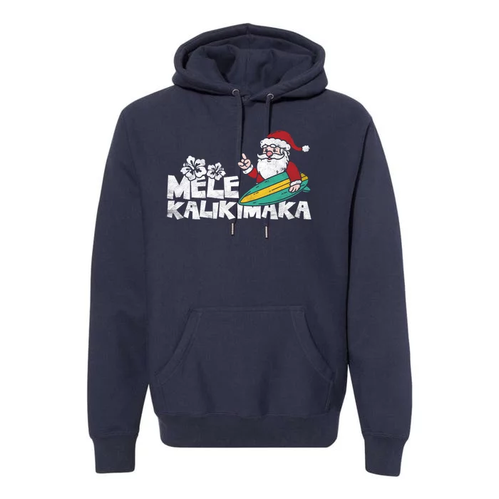 Mele Kalikimaka Hawaiian Christmas Premium Hoodie