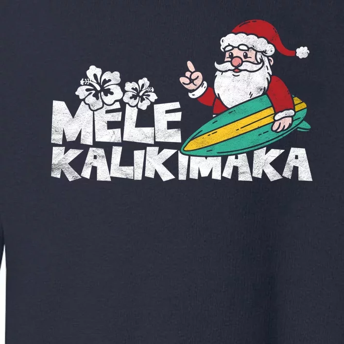 Mele Kalikimaka Hawaiian Christmas Toddler Sweatshirt