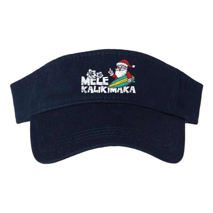 Mele Kalikimaka Hawaiian Christmas Valucap Bio-Washed Visor