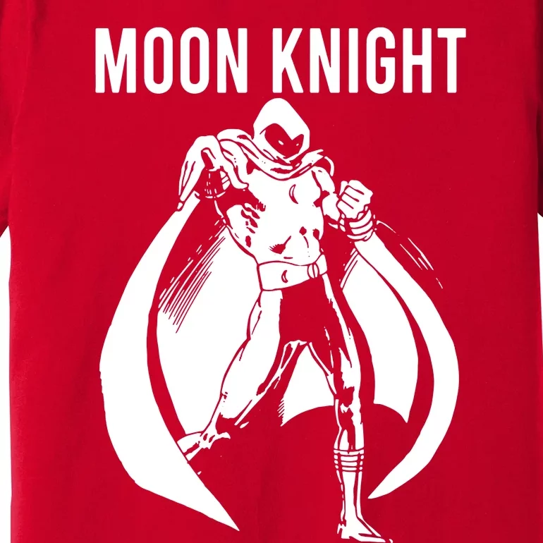 Moon Knight Hero Cartoon Superhero Premium T-Shirt