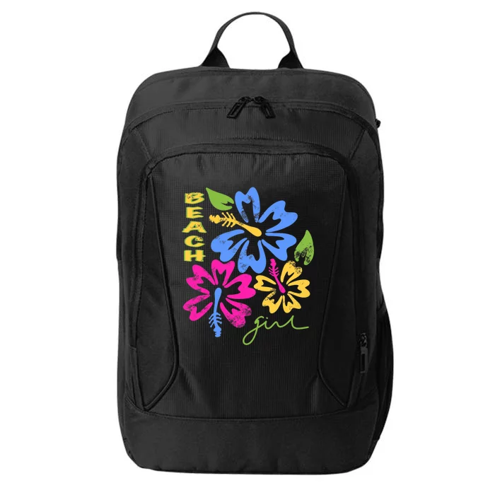 Millennial Kitsch Hawaiian Print Hibiscus Flower Y2K Summer Tank Top City Backpack