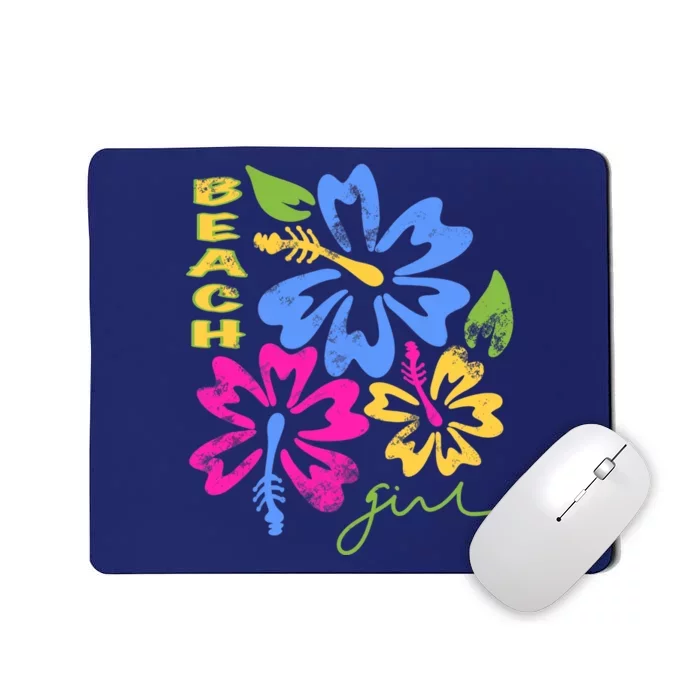 Millennial Kitsch Hawaiian Print Hibiscus Flower Y2K Summer Tank Top Mousepad