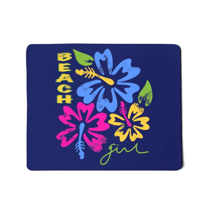 Millennial Kitsch Hawaiian Print Hibiscus Flower Y2K Summer Tank Top Mousepad