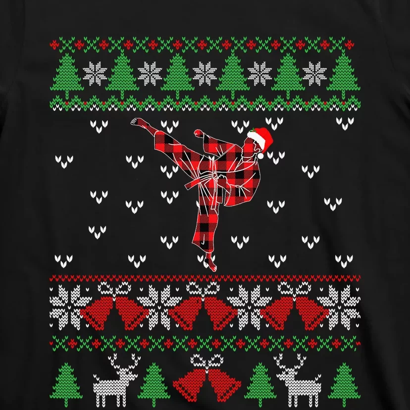 Merry Kickmas Karate Santa Martial Arts Funny T-Shirt