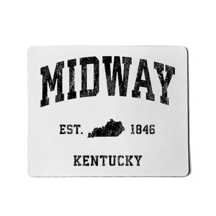 Midway Kentucky Ky Vintage Established Athletic Sports Design Mousepad