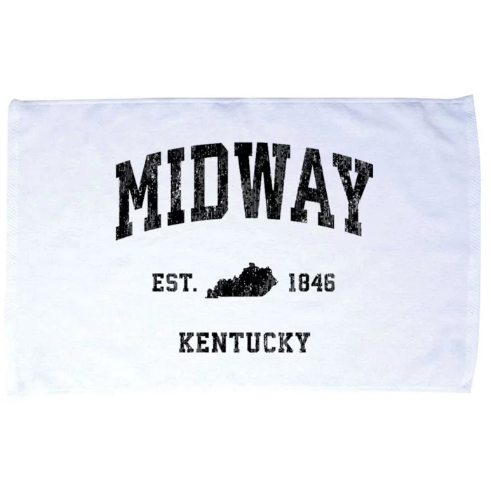 Midway Kentucky Ky Vintage Established Athletic Sports Design Microfiber Hand Towel