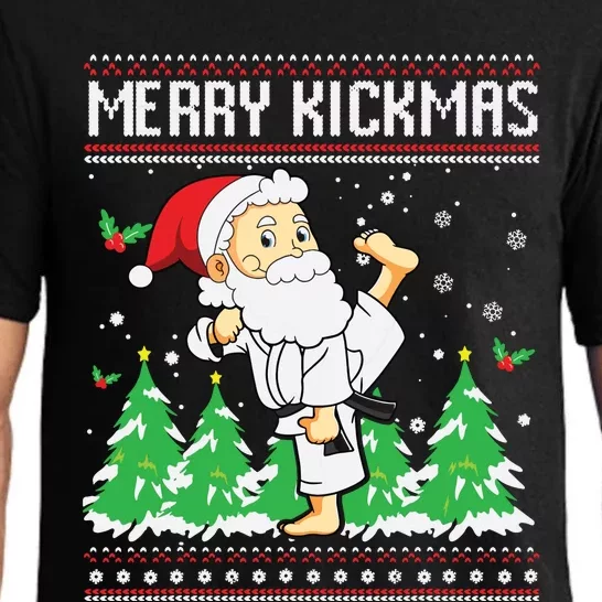 Merry Kickmas Karate Jiu Jitsu Martial Arts Christmas Pajama Set