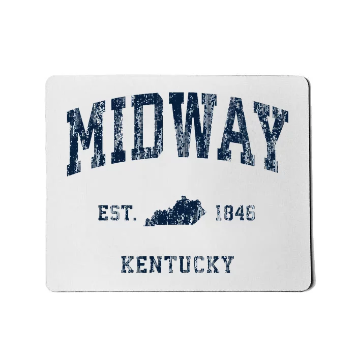 Midway Kentucky Ky Vintage Athletic Sports Design Mousepad