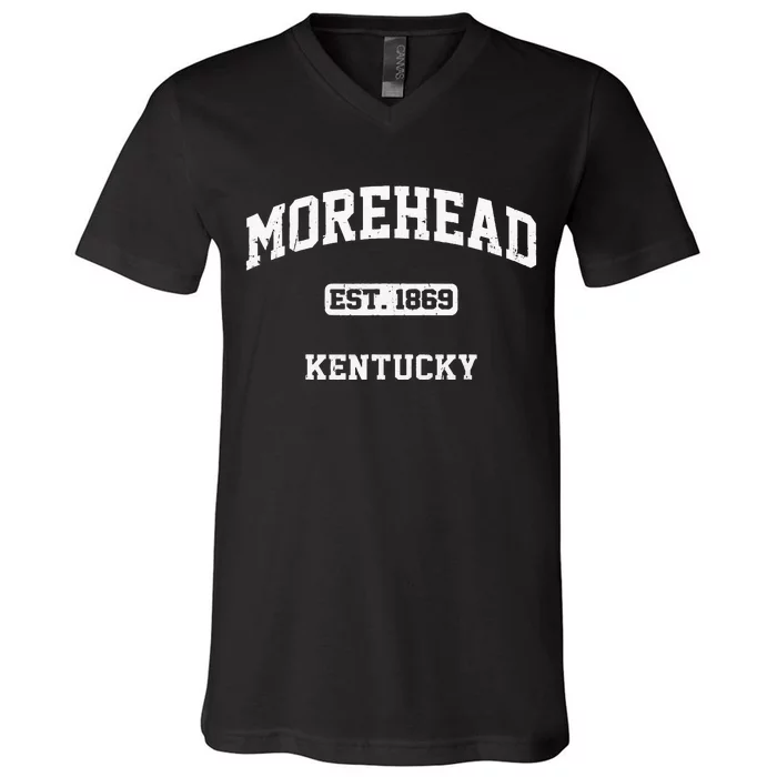 Morehead Kentucky KY vintage state Athletic style V-Neck T-Shirt