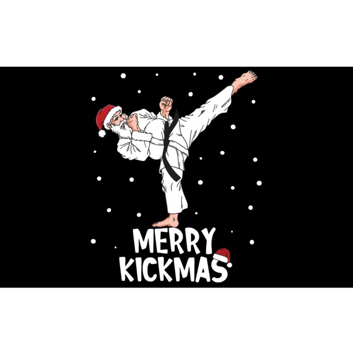 Merry Kickmas Karate Santa Claus Martial Arts Christmas Bumper Sticker