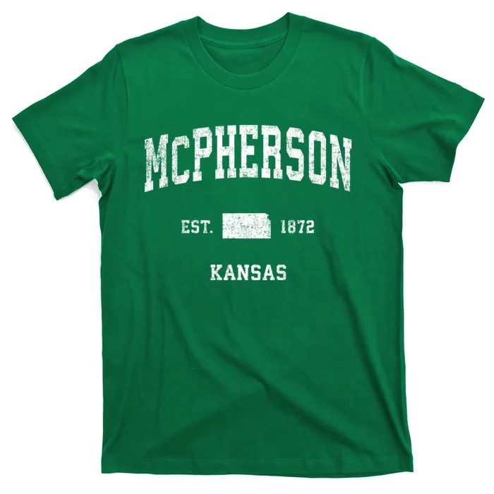 Mcpherson Kansas Ks Vintage Sports T-Shirt