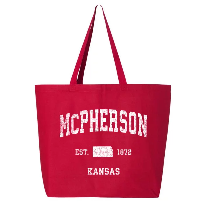 Mcpherson Kansas Ks Vintage Sports 25L Jumbo Tote