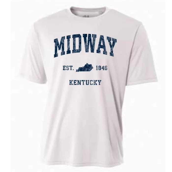 Midway Kentucky Ky Vintage Athletic Cooling Performance Crew T-Shirt