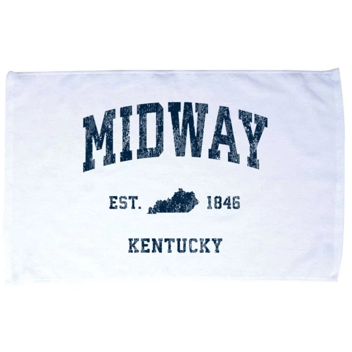 Midway Kentucky Ky Vintage Athletic Microfiber Hand Towel