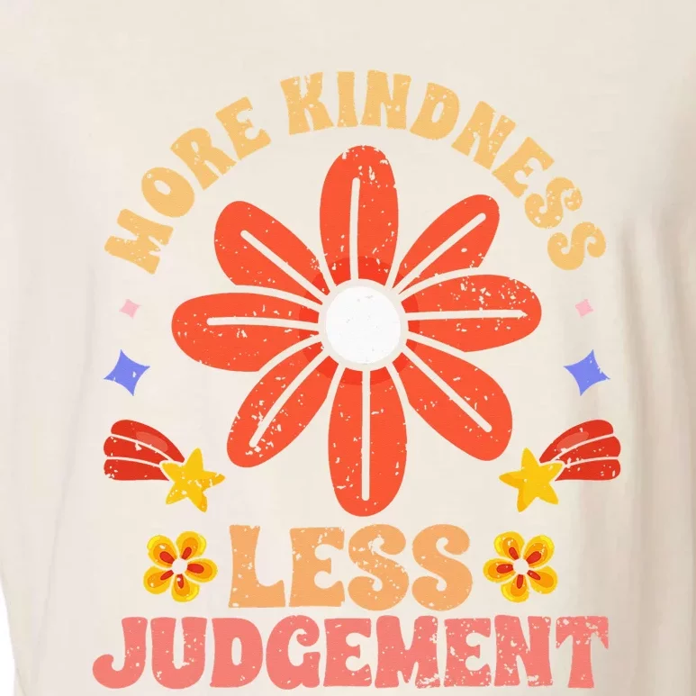 More Kindness Less Judgement Motivational Empathic Humanity Garment-Dyed Women's Muscle Tee