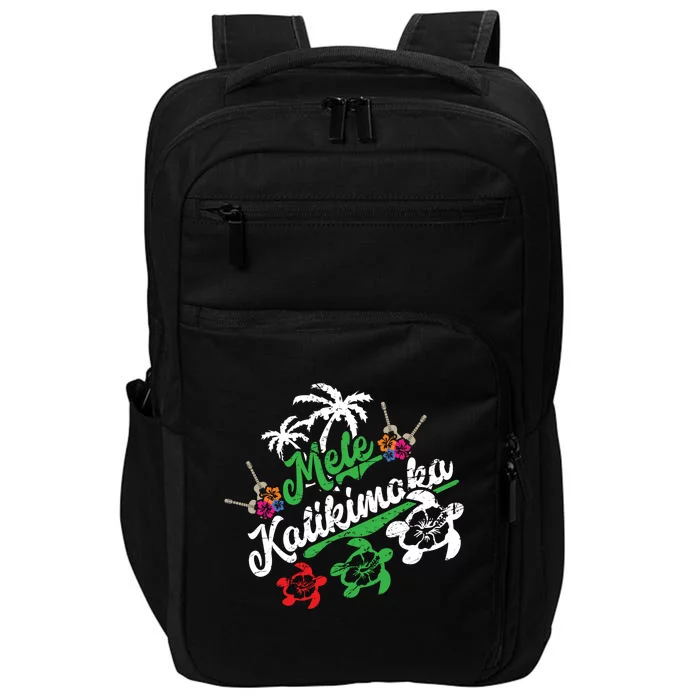 Mele Kalikimaka Long Sleeve Fun Merry Christmas Long Sleeve Impact Tech Backpack