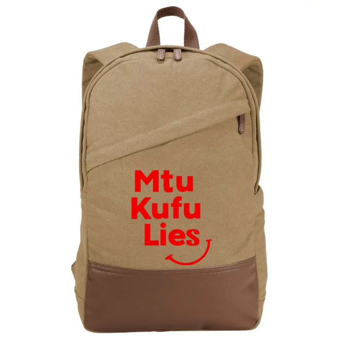 Mtu Kufu Lies Cotton Canvas Backpack