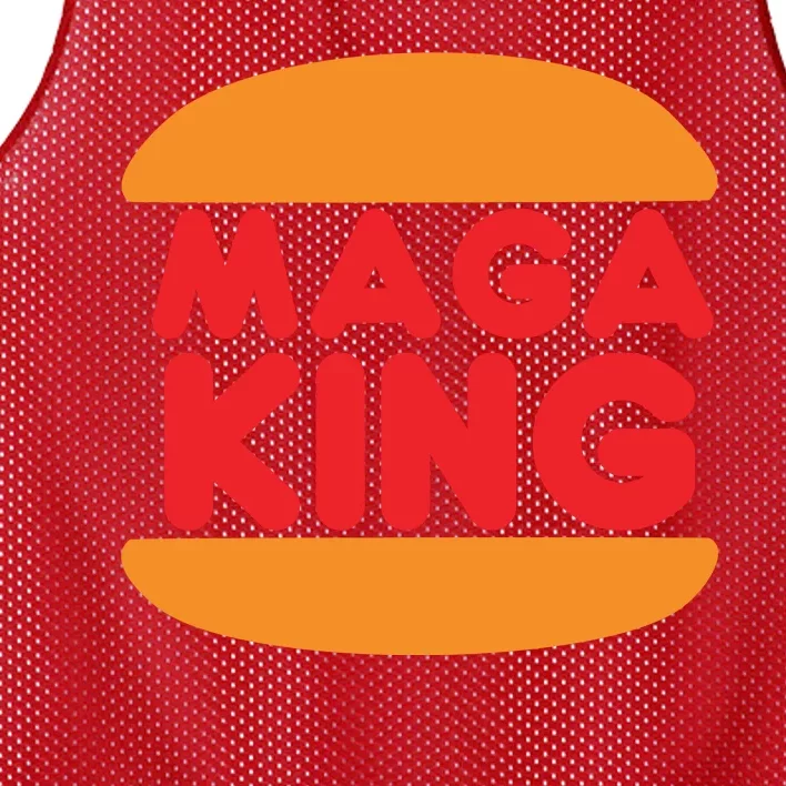 MAGA King Logo Mesh Reversible Basketball Jersey Tank