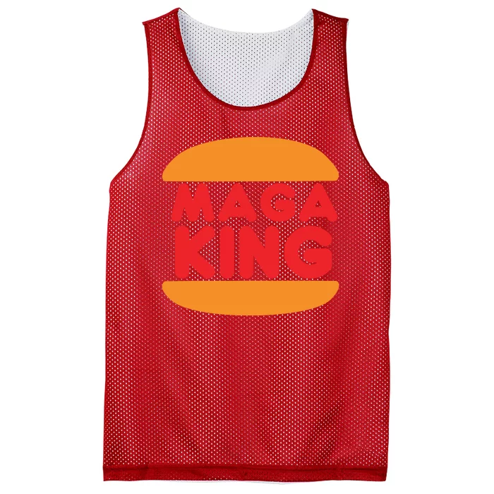 MAGA King Logo Mesh Reversible Basketball Jersey Tank