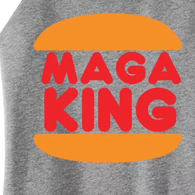 MAGA King Logo Women’s Perfect Tri Rocker Tank