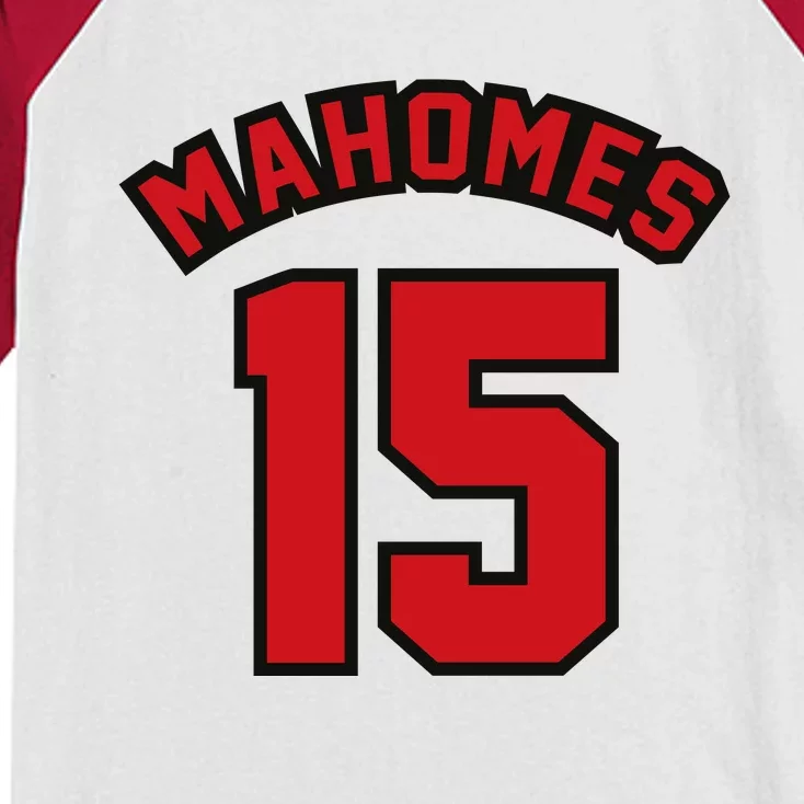 Mahomes Kc Kids Colorblock Raglan Jersey