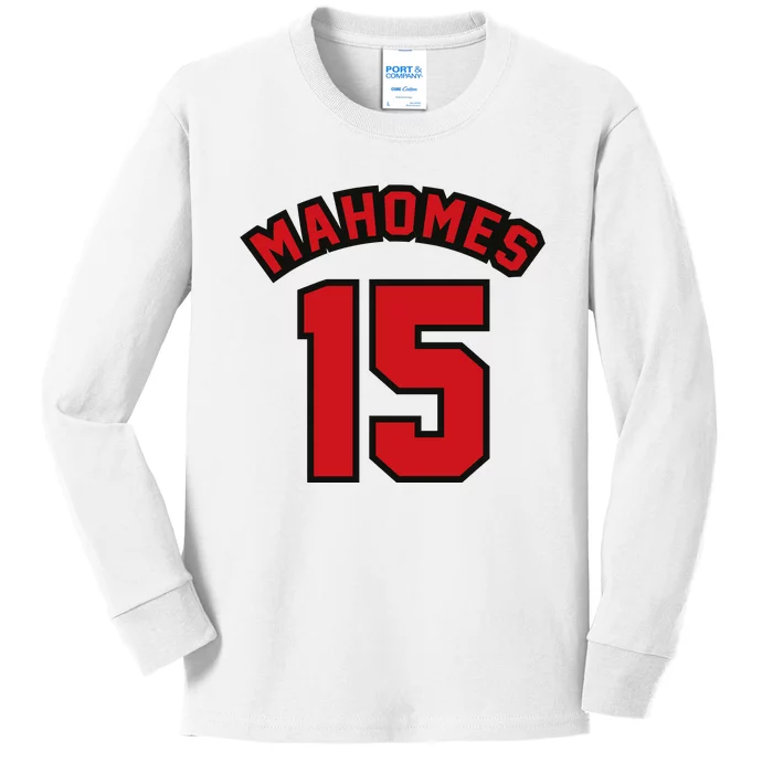 Mahomes Kc Kids Long Sleeve Shirt