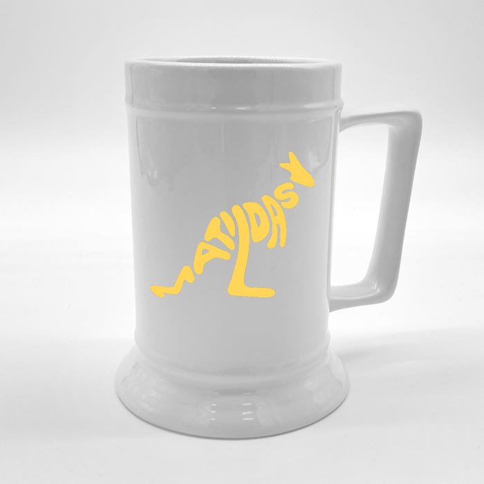 Matildas Kangaroo Front & Back Beer Stein