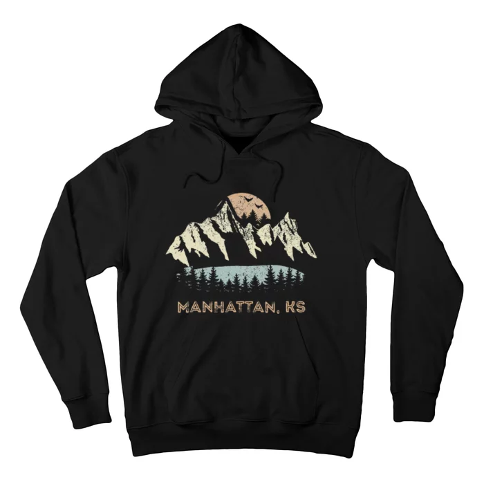 Manhattan Kansas Mountain Sunset Sunrise Ks Hoodie