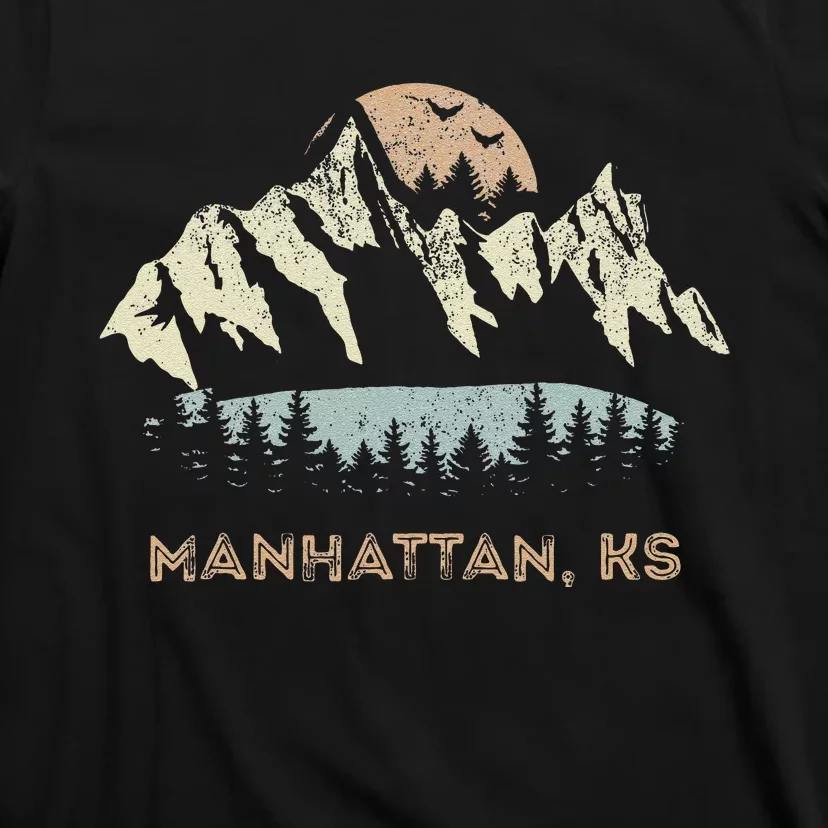 Manhattan Kansas Mountain Sunset Sunrise Ks T-Shirt