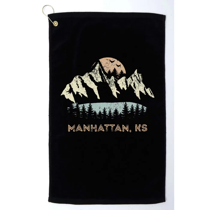 Manhattan Kansas Mountain Sunset Sunrise Ks Platinum Collection Golf Towel