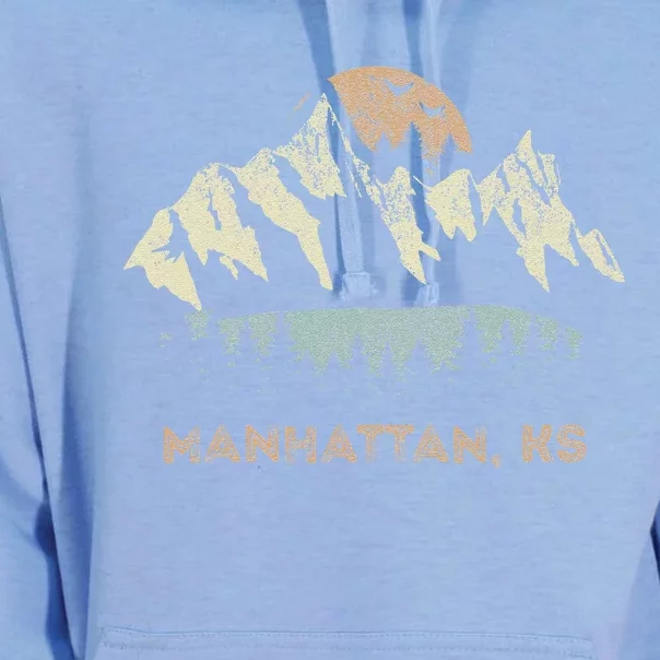 Manhattan Kansas Mountain Sunset Sunrise Ks Unisex Surf Hoodie