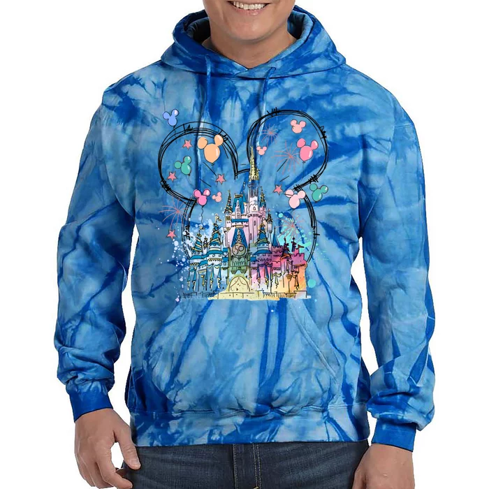 Magical Kingdom Mouse Ear Castle Tie Dye Hoodie