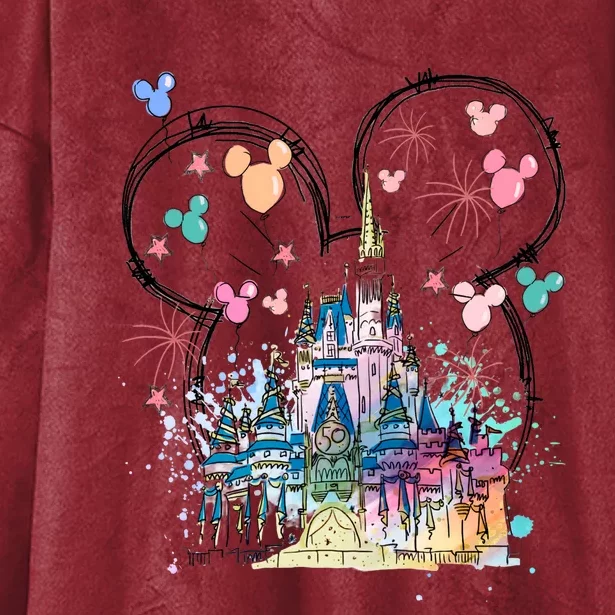 Magical Kingdom Mouse Ear Castle Hooded Wearable Blanket