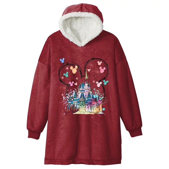 Magical Kingdom Mouse Ear Castle Hooded Wearable Blanket