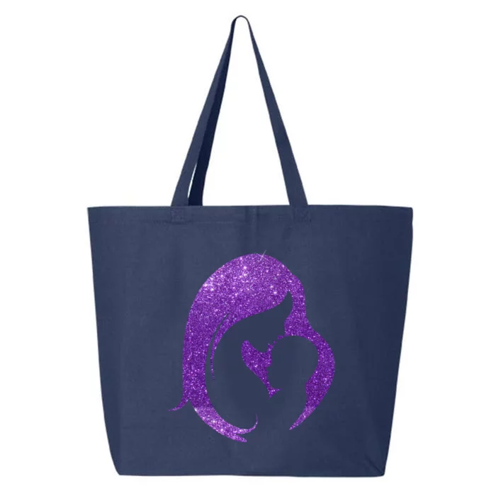 Mother Kissing Newborn Baby Cute Gift 25L Jumbo Tote