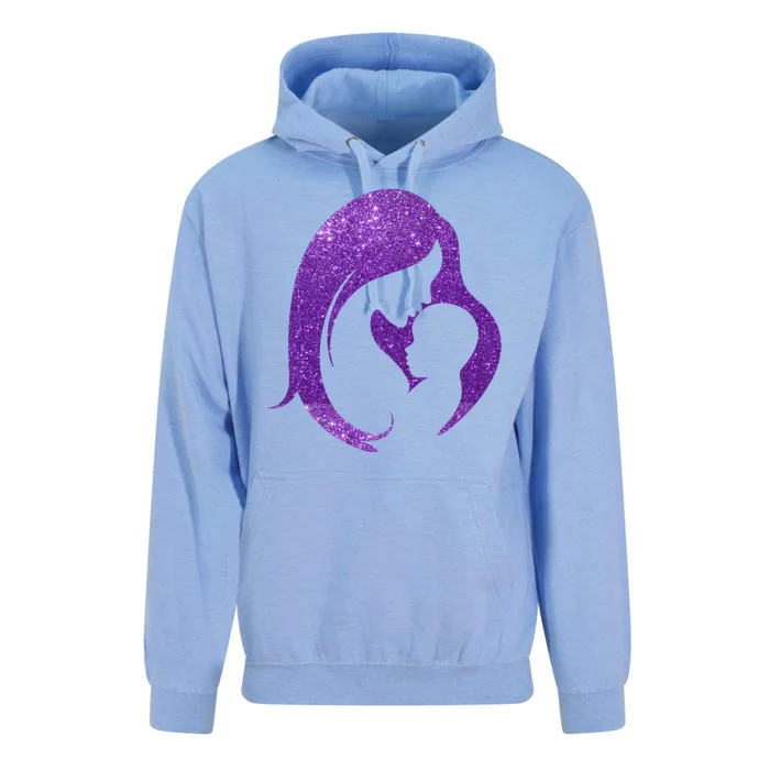 Mother Kissing Newborn Baby Cute Gift Unisex Surf Hoodie