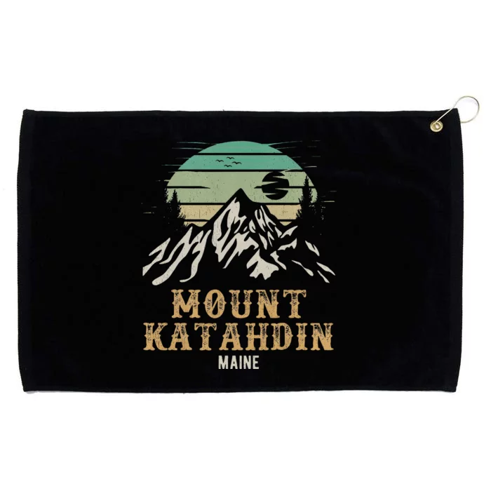 Mount Katahdin National Park Merchandise Hiking Mt Katahdin Grommeted Golf Towel